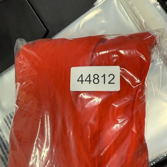 Athleta Activewear Pants Women XL Red High Rise Linen Drawstring Wide Leg Active - Picture 8 of 8